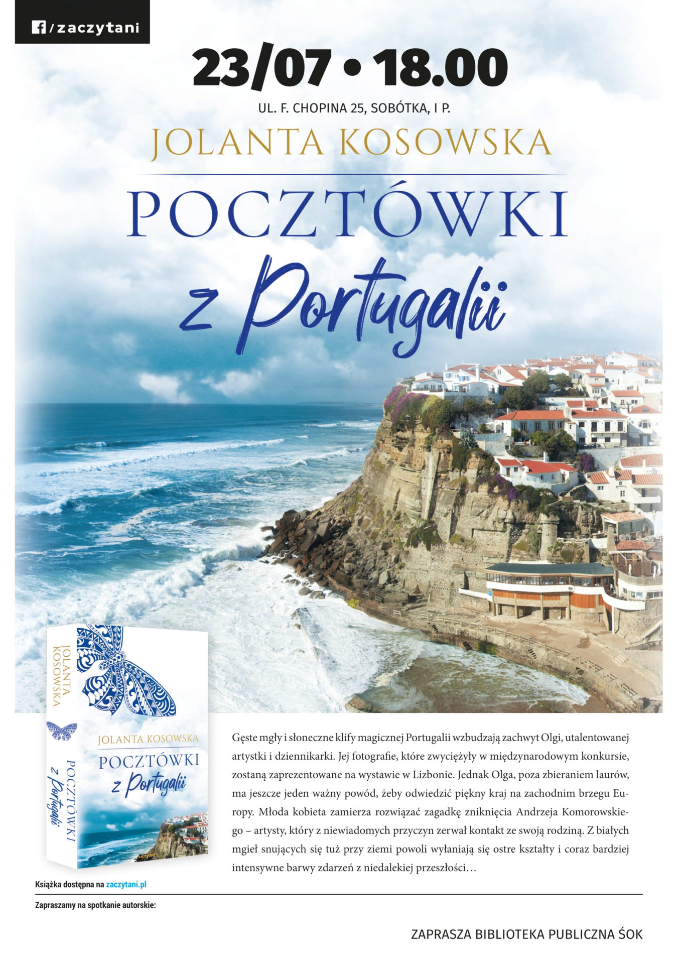 Promocja „Pocztówek z Portugalii” Jolanty Kosowskiej
