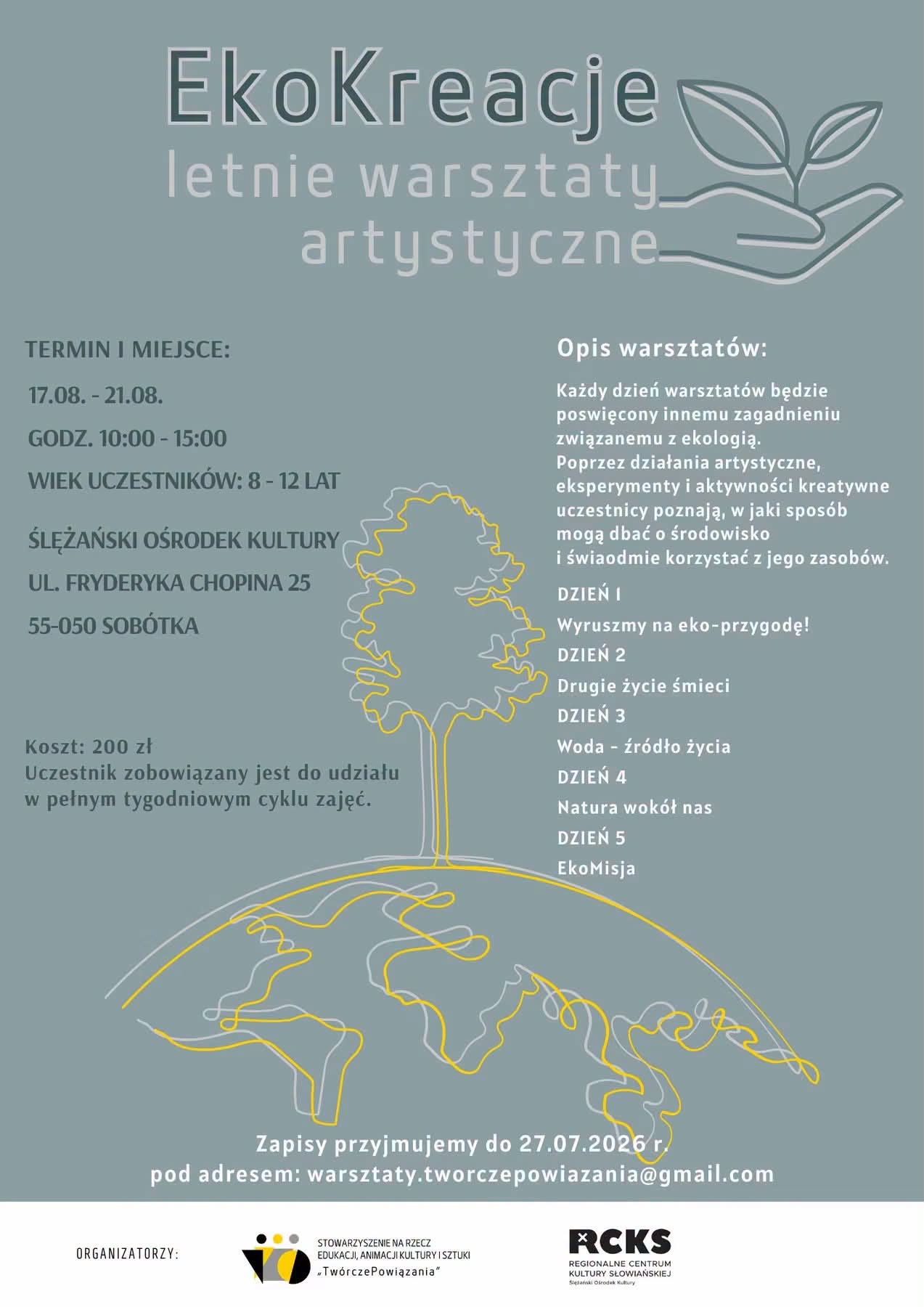 EkoKreacje – letnie warsztaty artystyczne w ŚOK